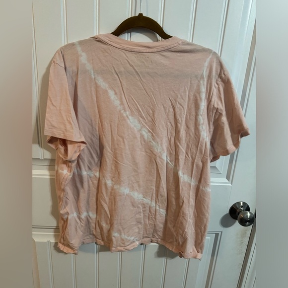 Athleta Organic Cotton Pink Tie Dye Daily Relaxed Tee - Picture 6 of 6